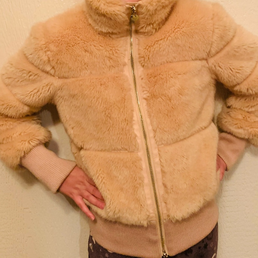 Armani junior faux fur coat